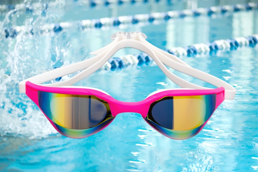 anti fog uv protect swimming goggles