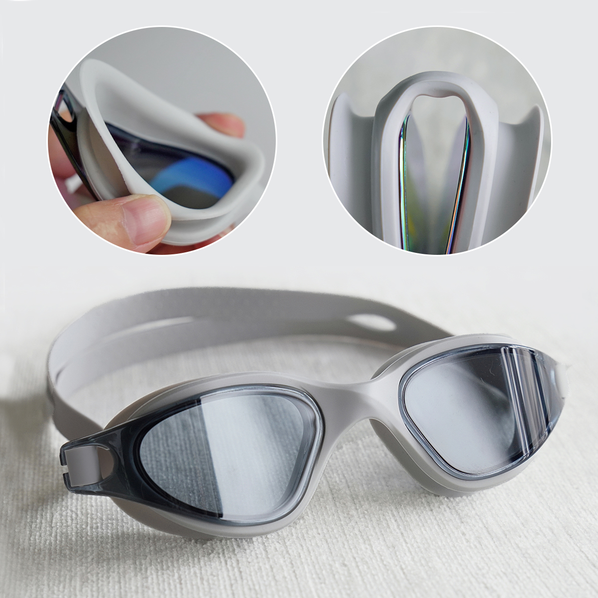 myopia swimming goggles with mp3 speaker