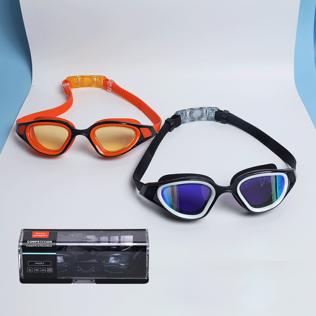 speedo swimming goggles blue