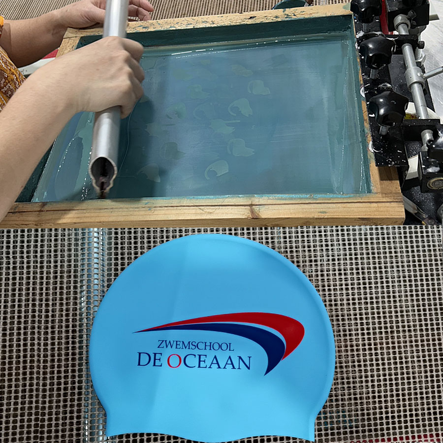 silicone swim cap with customized logo
