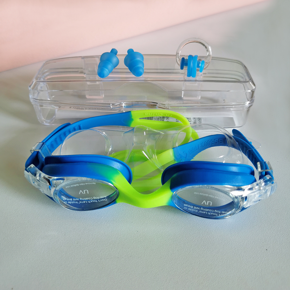 silicone anti-fog swimming goggles for kids waterproof uv swim sport glasses for boys