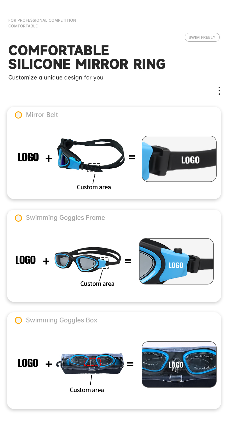 swim goggles custom logo 