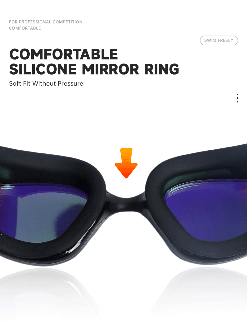 silicone mini swimming goggles keychains