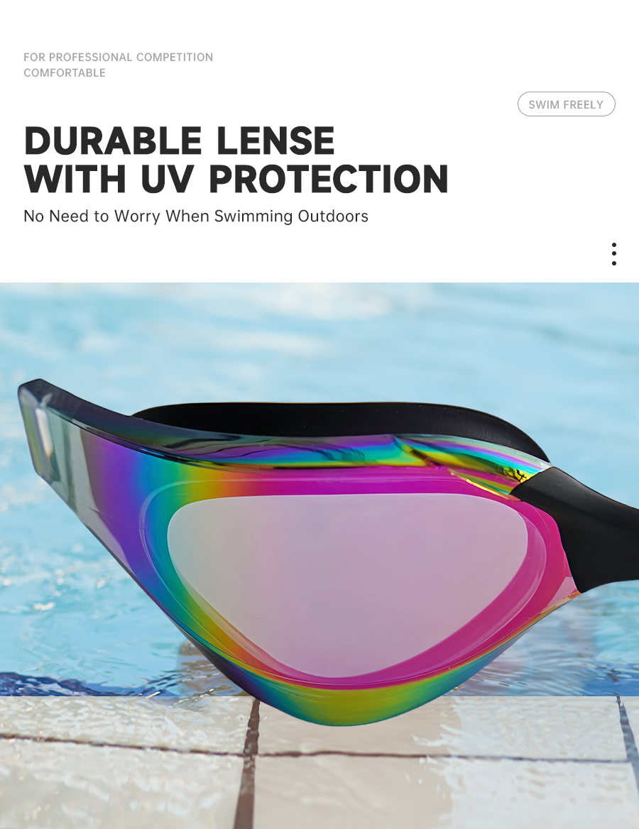 anti fog lens swimming goggles