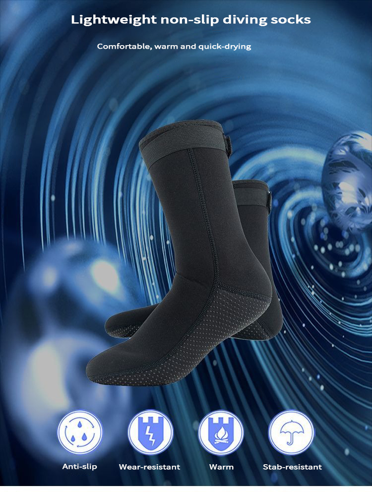 neoprene diving long socks