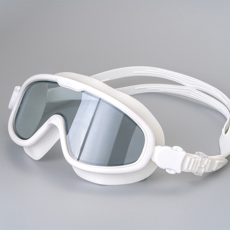 Mirrored Large Frame Silicone Seal Pool Goggles Panoramic Anti-fog Swim Goggles for Adult - 图片 3