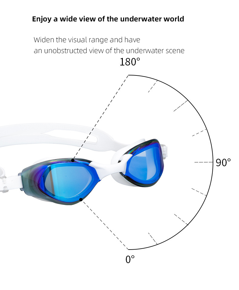 kids swim goggles adjustable clip thick strap