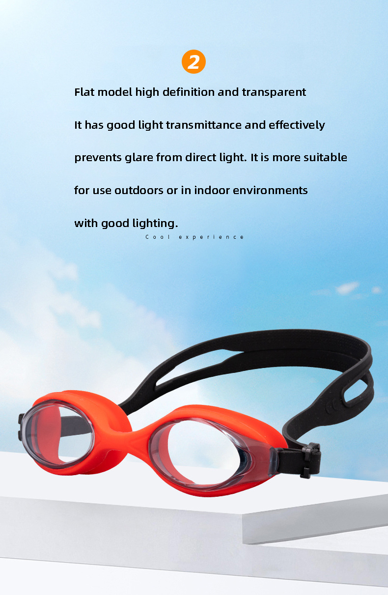 clear lens swimming goggles