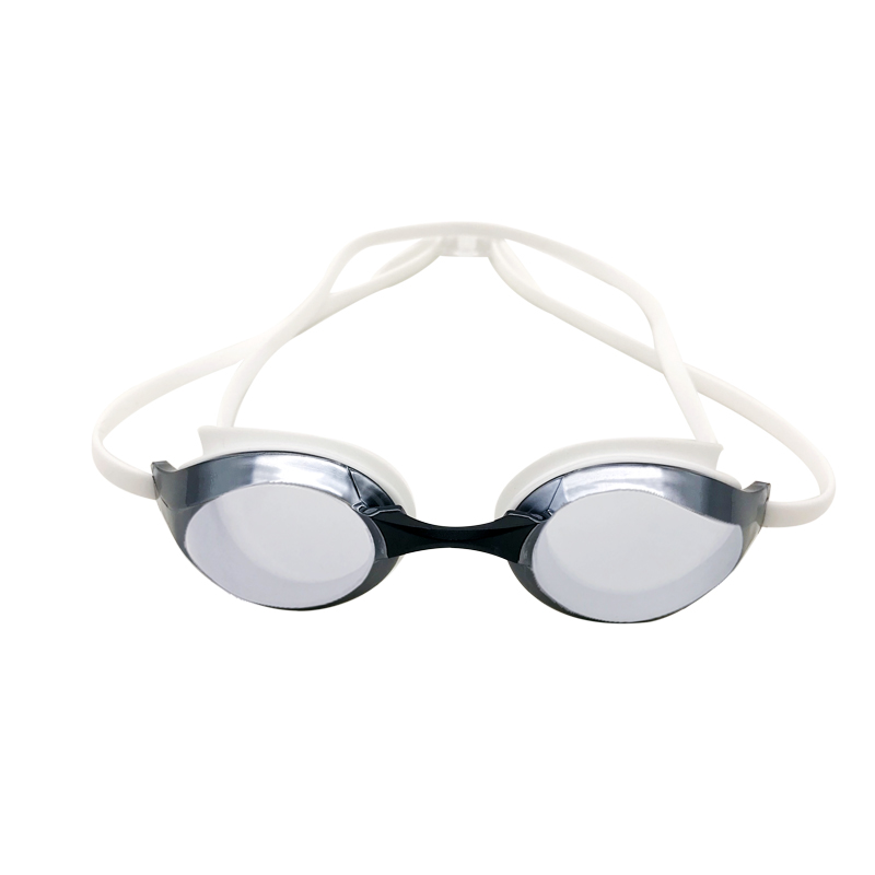 Silver plated swimming goggles