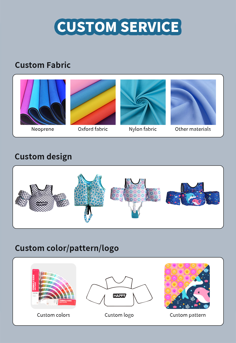 neoprene buoyancy vest