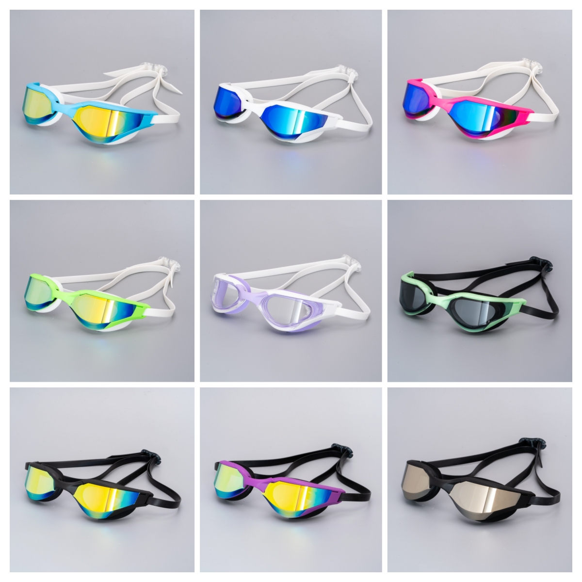 Comfortable Fit Soft Silicone Frame Pool Swimming Professional Swimmers ...