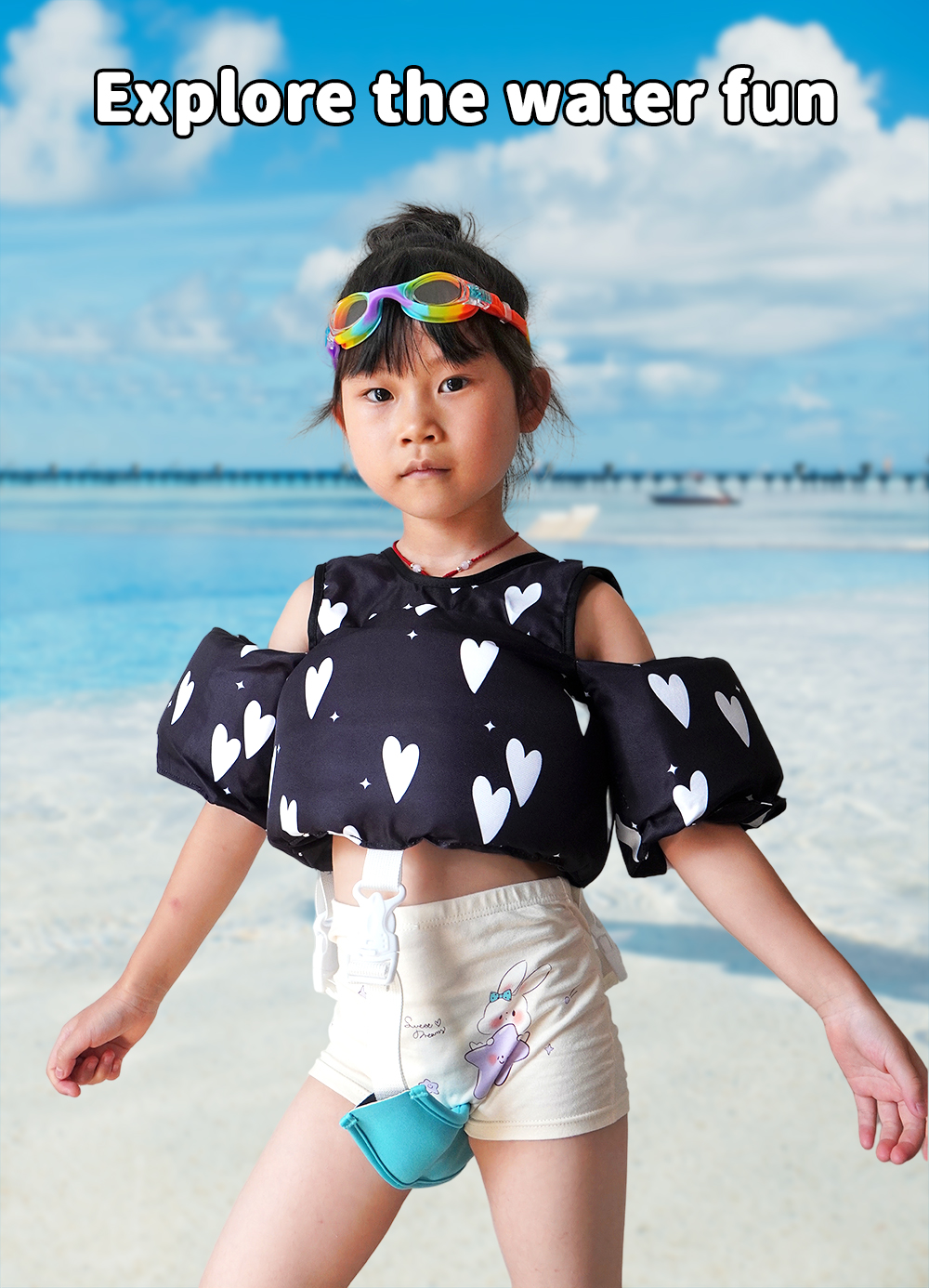 Kids swim vest for pool and beach