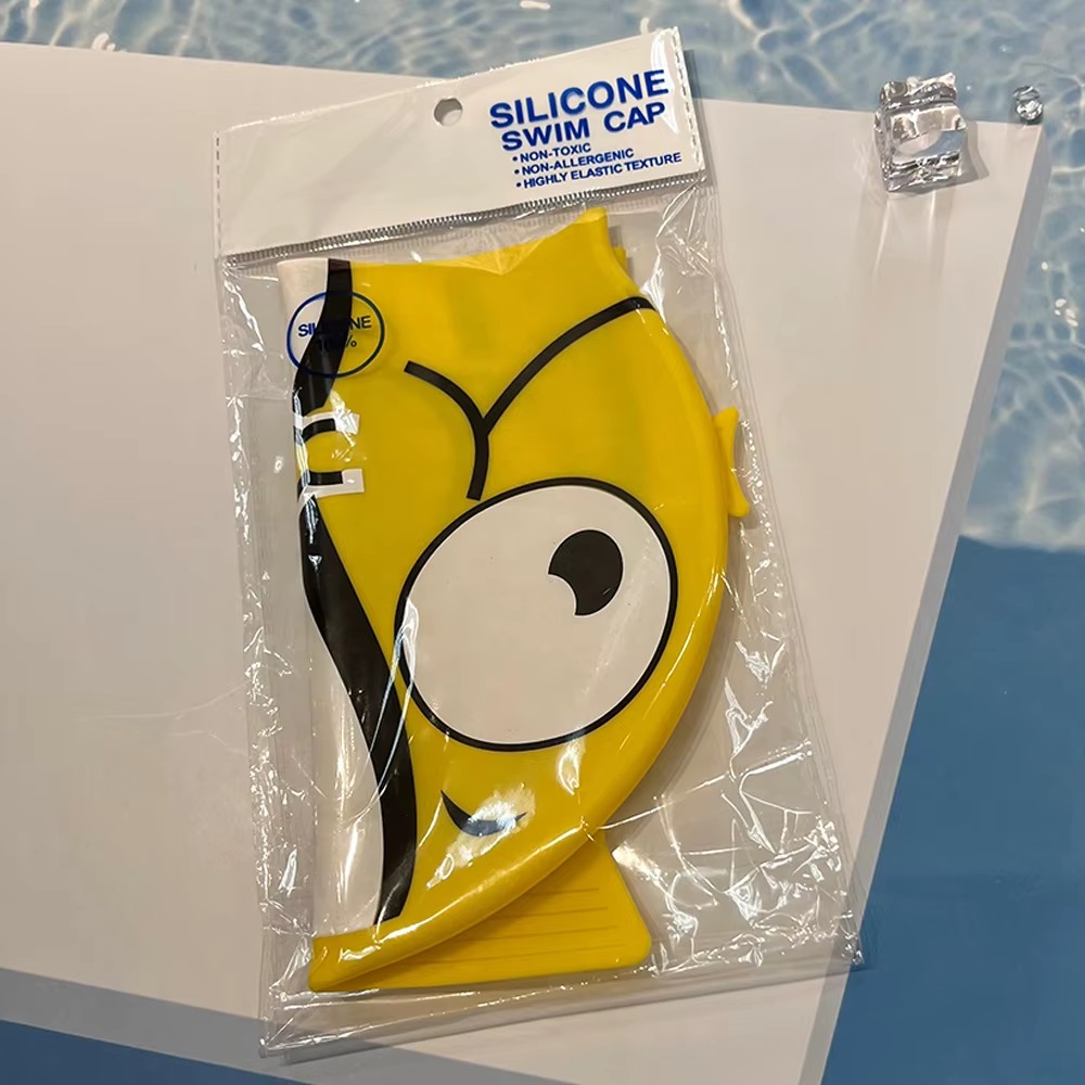 batman silicone swim cap