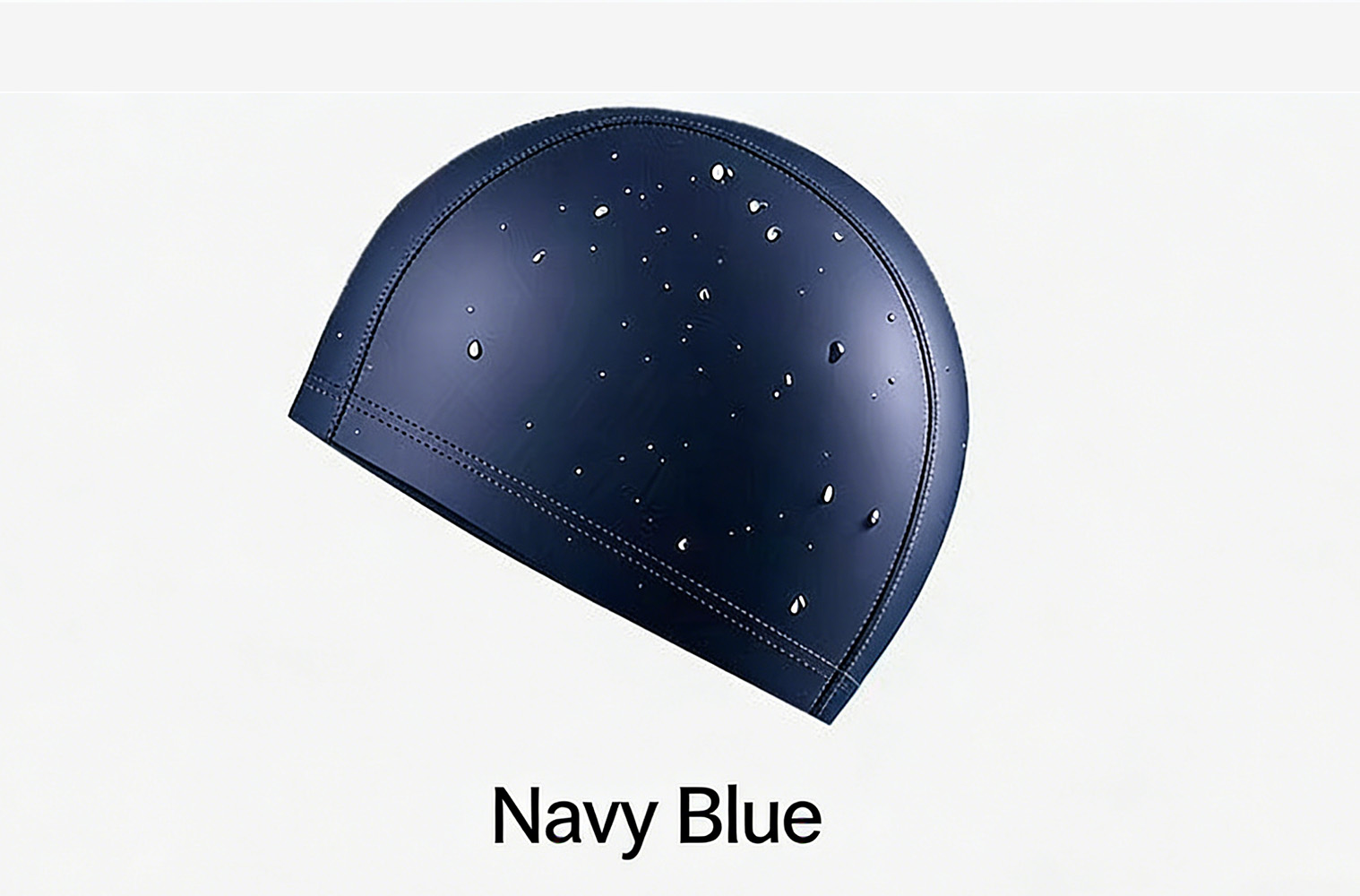 Nave blue PU swimming cap