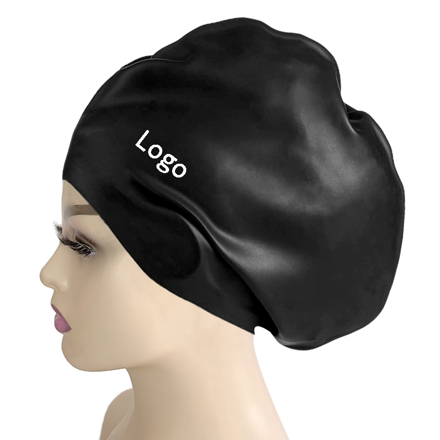 dreads and long hair swim caps